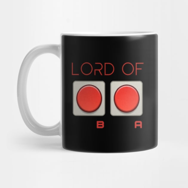 Retro Video Game Controller - Lord of B and A Buttons by Contentarama